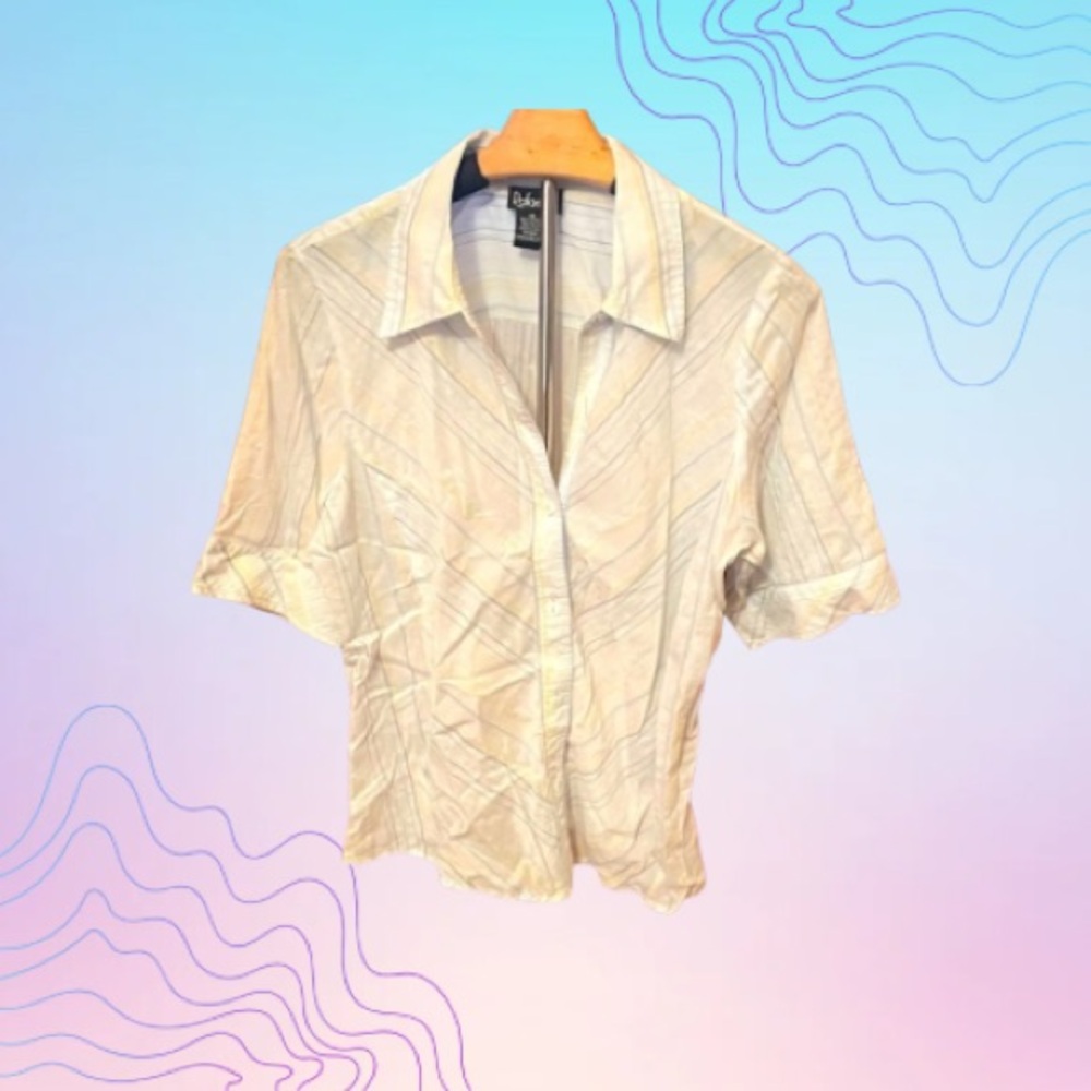 RAFAELLA Button Down Blouse Women’s Size 14